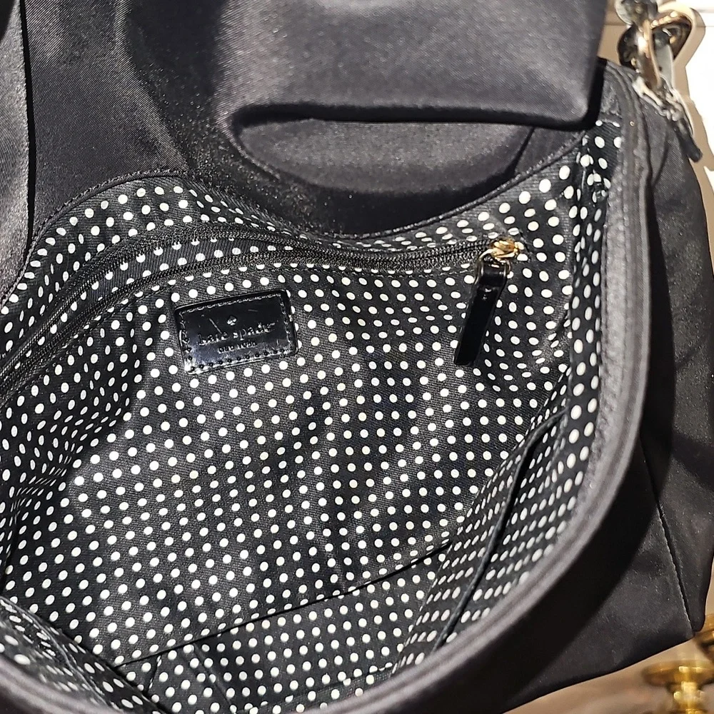 Black, Bag, Purse, Kate, Casual, Classic, Travel, Office, Cute, Polk-a-dot, Girl